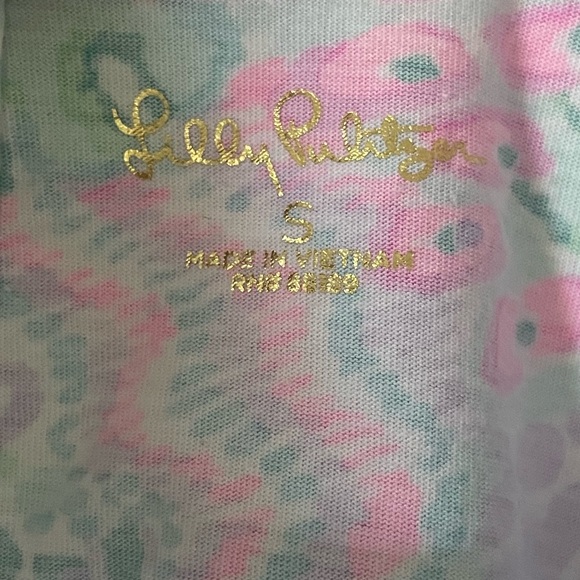 Lilly Pulitzer Haydn T-Shirt Dress in Multi Banana Split, 100% cotton, Size SM - Picture 6 of 6